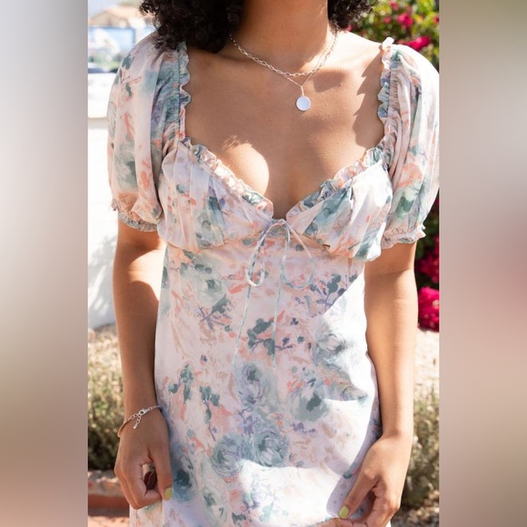 Grade & Gather Floral Mini Dress - Picture 6 of 7